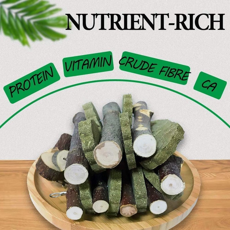 kathson Rabbit Bunny Chew Toys for Teeth, Natural Apple Wood Guinea Pigs Hanging Treats Chinchilla Treats Sticks for Rabbit Hamsters Bunny Chinchilla Squirrels and Gerbils - Image 4